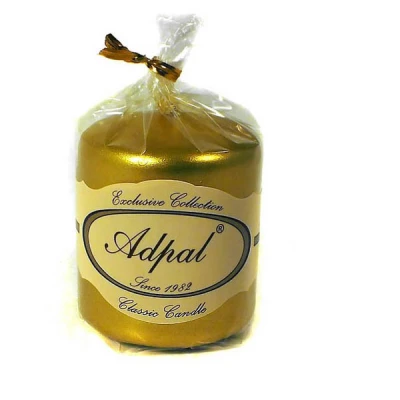 ADPAL-ŚWIECA KLUBOWA KL-2 70/58 METALIK ZŁOTA