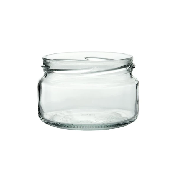 SŁOIK 0,250 L PŁASKI FI 82 6-ZACZEPOWE /10SZT/