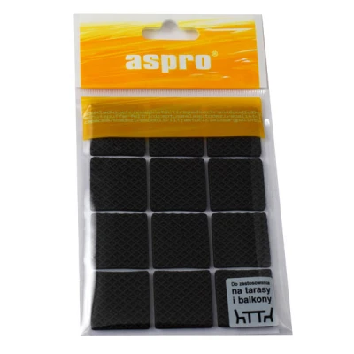 MIDAS-KPL.12 PODKŁADEK FILCOWYCH *CZARNYCH-ANTYPOŚLIZGOWYCH* 28X28MM A-40005-04-001