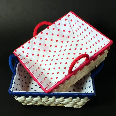 DAJAR- KOSZYK PALMA KWADRAT *KOLOR* 22X22CM 68097