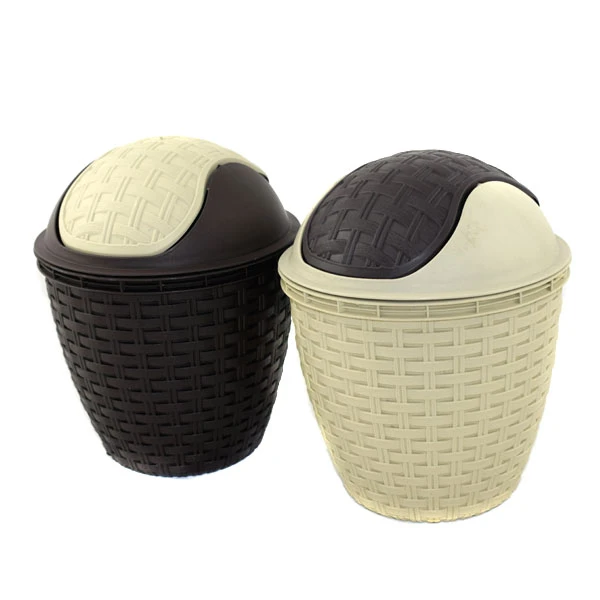 KAT-KOSZ NA ŚMIECI UCHYLNY 3L RATTAN