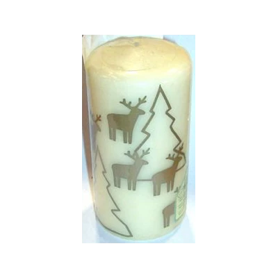 ŚWIECA PIEŃKOWA 120/60 ZIELONA NADRUK