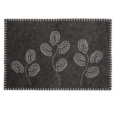 DAJ-MATA FILCOWA 45*30CM *CZARNA PRETTY* 89058