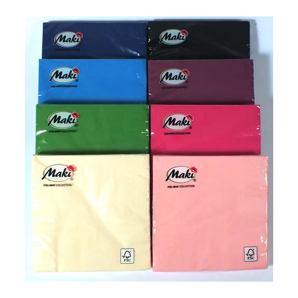 POLMAK-SERWETKI 3 WARST. JEDNOKOLOR 33*33 A'20 *SLCO*