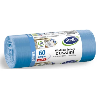 STELLA-WORKI DO SEGREGACJI ODPADÓW 60L A'14 *NIEBIESKIE PAPIER* 5151