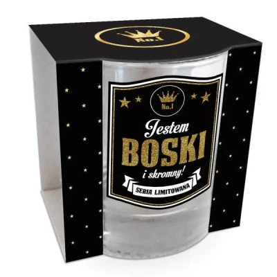 BG-SZKLANKA DO NAPOJÓW GOLD *JESTEM BOSKI*