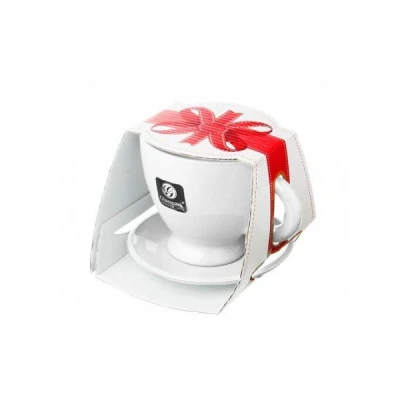 GLA-FILIŻANKA+SPODEK BIAŁA 230ML