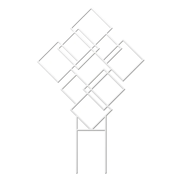 PODPÓRKA DO ROŚLIN KWADRATY BIAŁY