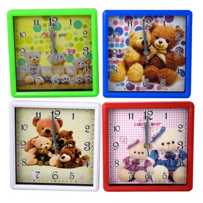 SUN-ZEGAR ŚCIENNY KWADRAT 20*20CM  *DZIECIĘCY 413*