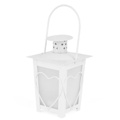 TAD-LAMPION KWADRATOWY BIAŁY 7,5X7,5X17CM