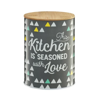 DAJ-PUSZKA Z POKRYWĄ BAMBUSOWĄ 1,2L TRÓJKĄTY 29592