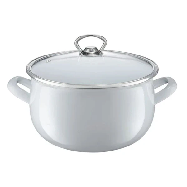 DAJ-GARNEK EMALIOWANY Z/P BARYŁKA GARDEN 16CM 35151 SZARY