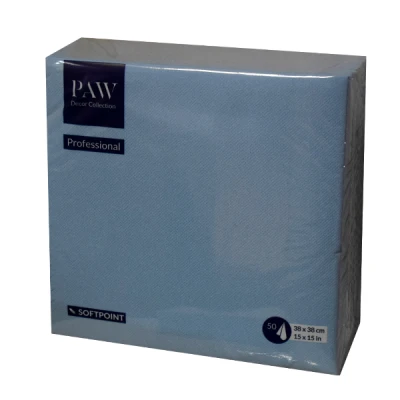 PAW-SERWETKI 38X38 SOFTPOINT UNICOLOR AZZURRO PUND000015