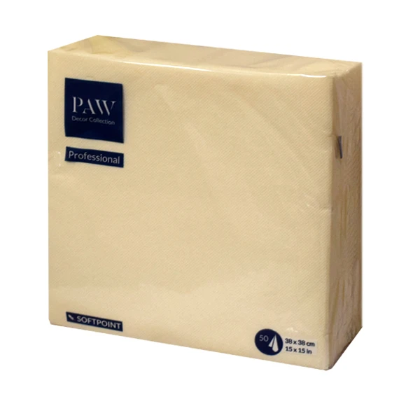 PAW-SERWETKI 38X38 SOFTPOINT UNICOLOR CHAMPAGNE PUND000001