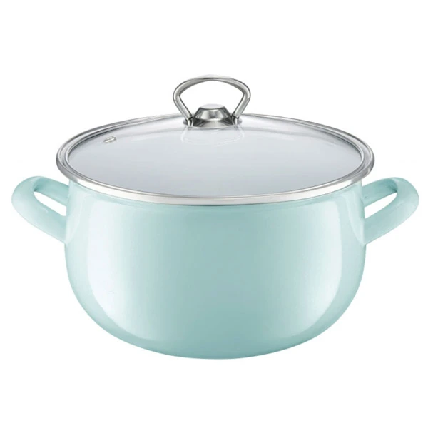 DAJ-GARNEK EMALIOWANY Z/P BARYŁKA GARDEN 20CM 35157 MIĘTA