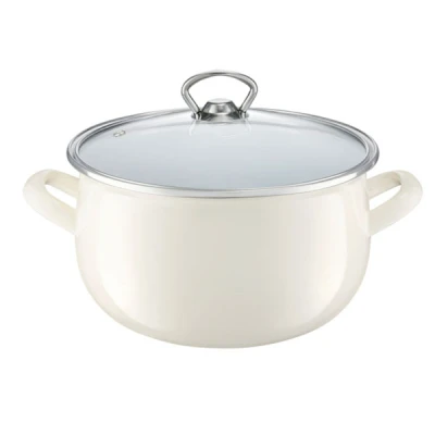 DAJ-GARNEK EMALIOWANY Z/P BARYŁKA GARDEN 20CM 35162 KREM