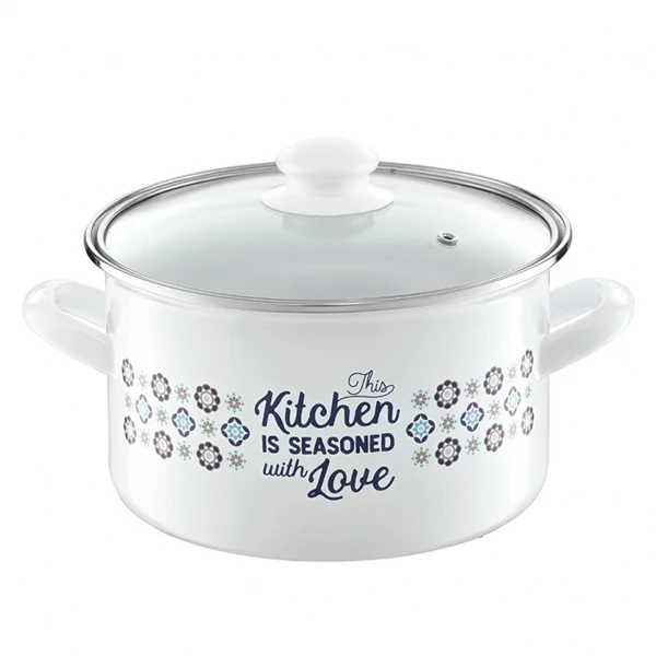 DAJ-GARNEK EMALIOWANY Z/P PROSTY NORDIC 16CM 35021