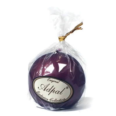 ADPAL-ŚWIECA KULA K-2 METALIK PÓŁMAT BORDOWA