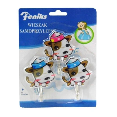 FENIKS-WIESZAK SAMOPRZYLEPNY *PIESKI* 3SZT