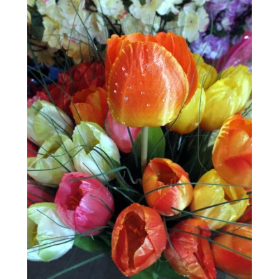 G126-TULIPAN SATYNA Z ROSĄ /1/