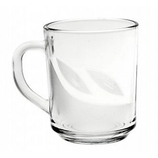 GLASMARK-KUBEK 250ML *SZYMEK LISTKI PIASKOWANE*