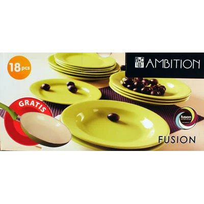 DAJ-KPL. 18 EL. TALERZY+PATELNIA *ZIELONY*