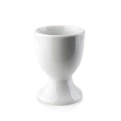 KIELISZEK POD JAJKO SZKLANY KIELICH ŚNIADANIOWY BIAŁY KLASYCZNY 5x5x6,5 cm