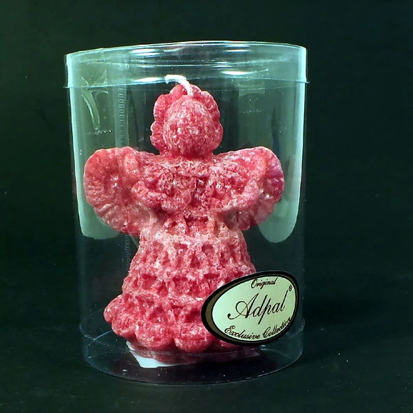 ADPAL-ŚWIECA KORONKA ANIOŁEK (TUBUS) CZERWONA