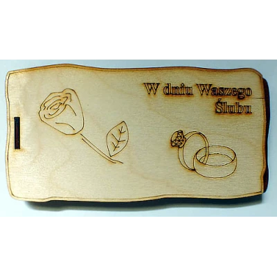 ANNAPOL-KASETKA DREWNO *ŻYCZENIA ŚLUBNE* 813