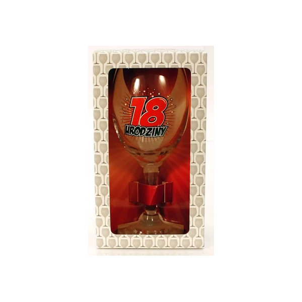 BG-KIELISZEK DO WINA *18 URODZINY* 220ML