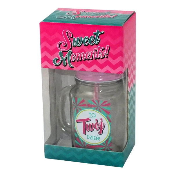 BG-SŁOIK Z RURKĄ 450ML *TWÓJ DZIEŃ*