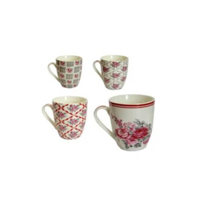 CH-KUBEK PORCELANOWY MIX FLOWERS 340ML *8312*