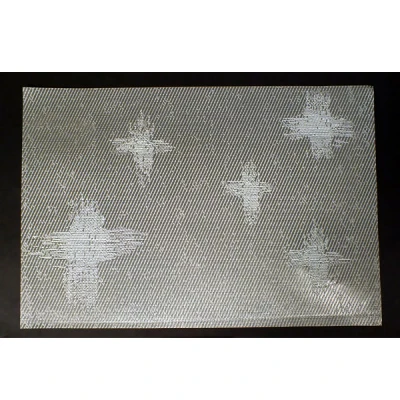 DAJ-MATA STOŁOWA 1SZT. PVC/PS GWIAZDY SILVER 37024