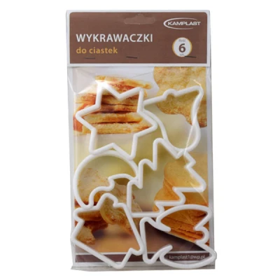 DOM-MET *6* PLASTIKOWYCH FOREMEK DO CIASTEK