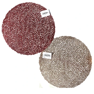 FOL-MATA STOŁOWA DEKORACYJNA  GLAMOUR OKRĄGŁA 19001 /A'12/