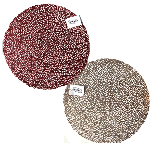 FOL-MATA STOŁOWA DEKORACYJNA  GLAMOUR OKRĄGŁA 19001 /A'12/