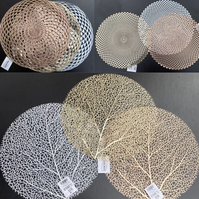 FOL-MATA STOŁOWA DEKORACYJNA  GLAMOUR OKRĄGŁA MIX /A'12/