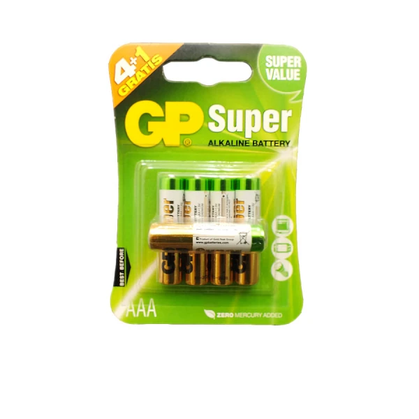 GP-KPL.4+1 GRATIS BATERII SUPER ALKALINE LR03 AAA 24A-U5
