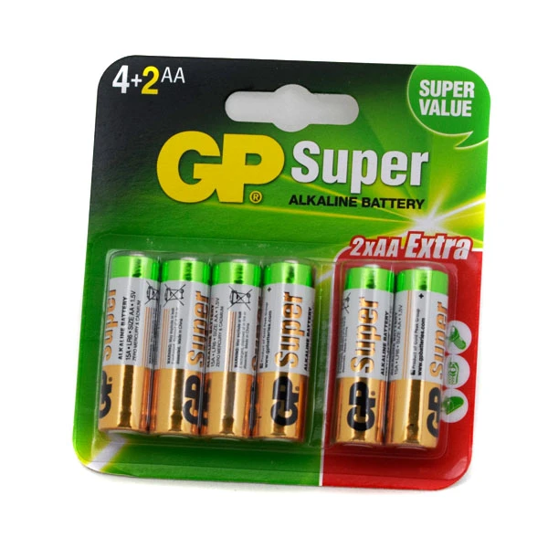 GP-KPL.4+2 GRATIS BATERII SUPER ALKALINE LR6 AA 15A-U6