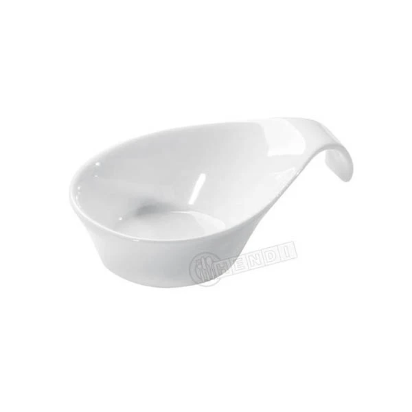 HENDI-SOSJERKA 11,5X8X4,2 BIAŁA PORCELANA 785300