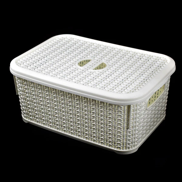 KAC-KOSZYK 6L Z POKRYWĄ *KNIT* M-066