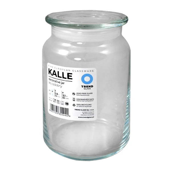 KALLE POJEMNIK Z POKRYWĄ *M* 15CM 35544