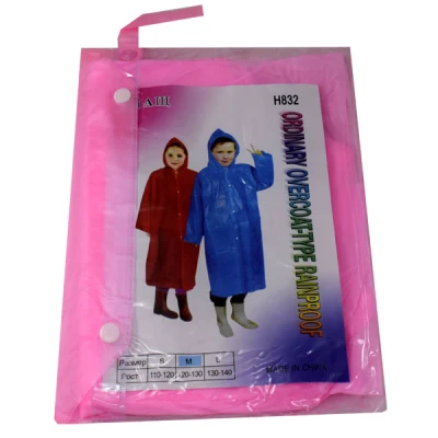 KANMAR-PŁASZCZ PRZECIWDESZCZOWY DZIECIĘCY GRUBY MAŁY *M* 120-130CM H832