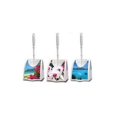 KARO-SZCZOTKA WC+POJEMNIKIEM Z NADRUKIEM