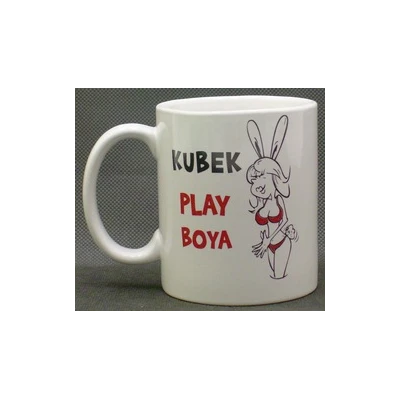 KUBEK PORCELANOWY *PLAY BOYA*