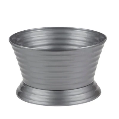 MISKA BRATEK ZE STOPKĄ 23CM SREBRNY