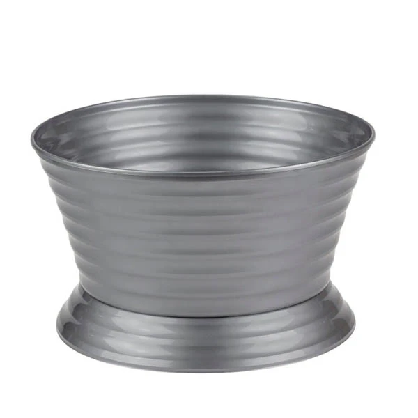 MISKA BRATEK ZE STOPKĄ 23CM SREBRNY