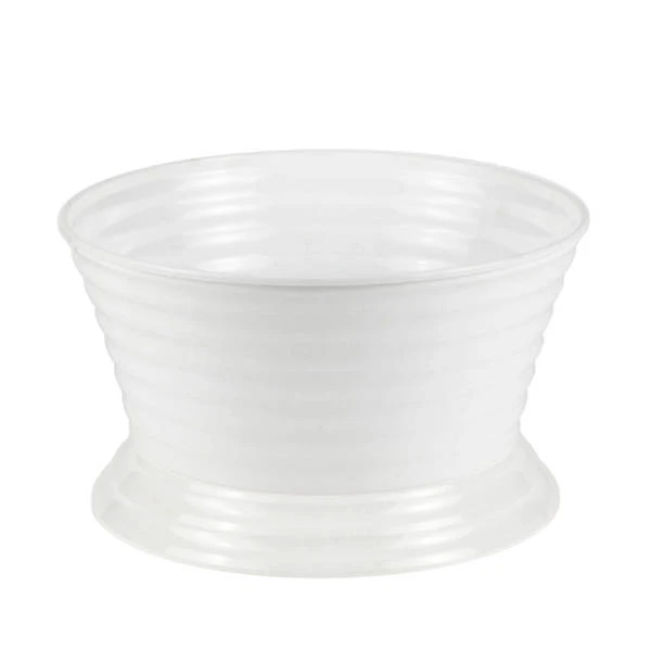 MISKA BRATEK ZE STOPKĄ 26CM BIAŁA