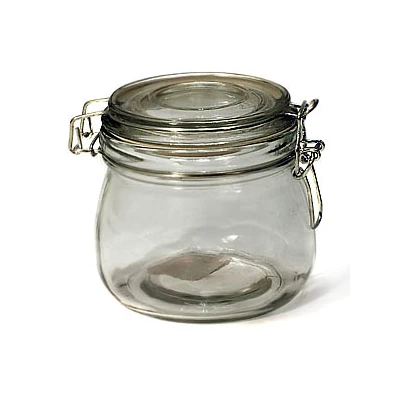 MMC-SŁOIK SZKLANY Z MECHANICZNYM ZAMKNIĘCIEM 0,45L