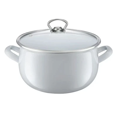 DAJ-GARNEK EMALIOWANY Z/P BARYŁKA GARDEN 18CM 35164 SZARY